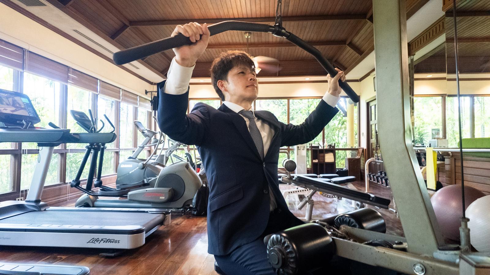 サラリーマンのトレーニング